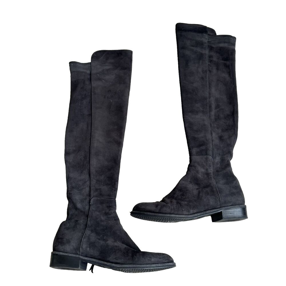 Stuart Weitzman Gray Suede Over-The-Knee Boots Womens Sz 6 A4115784
